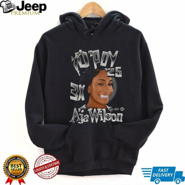Las Vegas Aces A’ja Wilson 2025 Dpoy 3X shirt