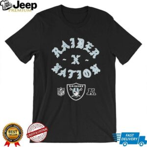 Las Vegas Raiders New Era Born x Raised logo shirt