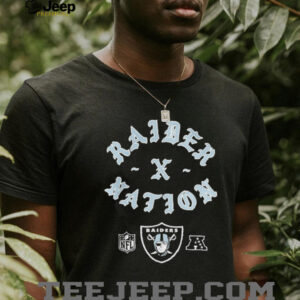 Las Vegas Raiders New Era Born x Raised logo shirt