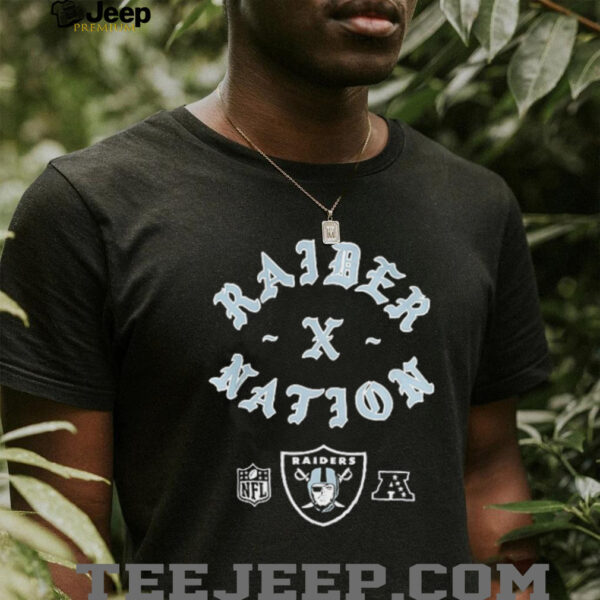 Las Vegas Raiders New Era Born x Raised logo shirt