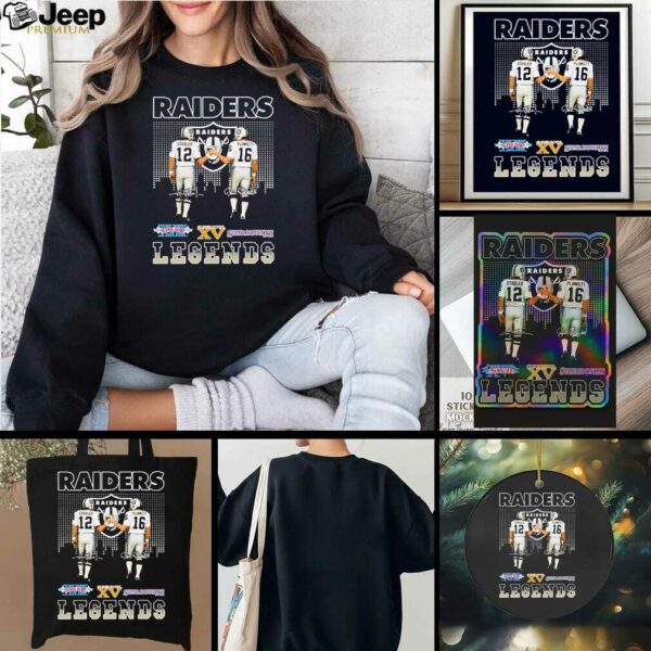Las Vegas Raiders city Skyline Stabler and Plunkett legends Super Bowl signature shirt