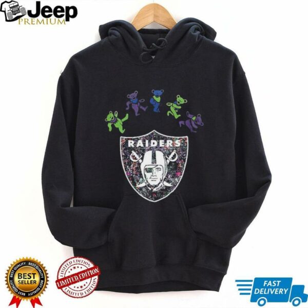 Las Vegas Raiders x Grateful Dead night 2025 bears logo shirt