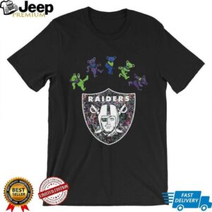 Las Vegas Raiders x Grateful Dead night 2025 bears logo...