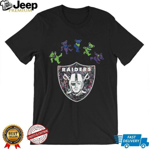 Las Vegas Raiders x Grateful Dead night 2025 bears logo shirt
