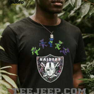 Las Vegas Raiders x Grateful Dead night 2025 bears logo shirt
