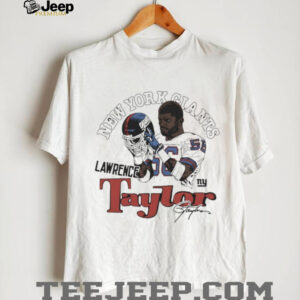 Lawrence Taylor New York Giants player signature caricature shirt