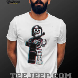 Lego Skeleton Astronaut Anaglyph 3D Effect shirt