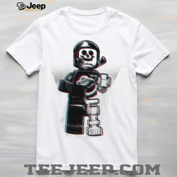 Lego Skeleton Astronaut Anaglyph 3D Effect shirt