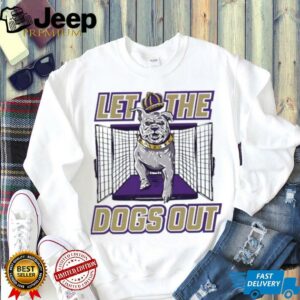 Let The Dogs Out angry king bulldog mascot from a cage shirt