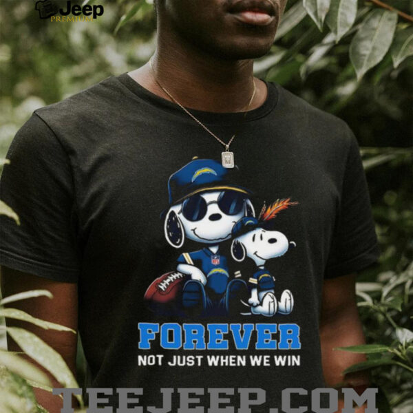 Los Angeles Chargers Peanuts Snoopy Forever shirt