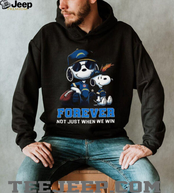 Los Angeles Chargers Peanuts Snoopy Forever shirt