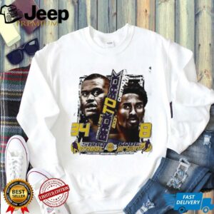 Los Angeles Lakers 34 Shaq 8 Kobe Back to Back 2001 Championship shirt