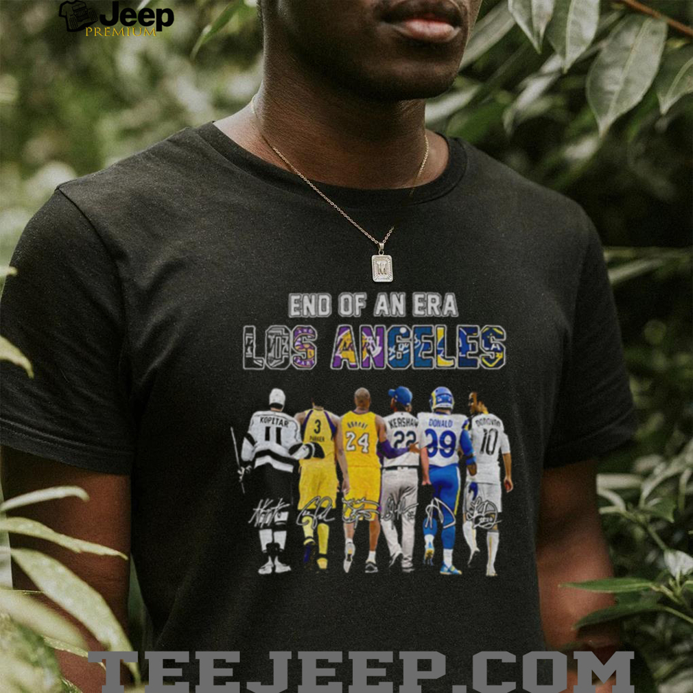 Los Angeles Nation Thank for the memories End of an era signature shirt Los Angeles Nation Thank for the memories End of an era signature shirt