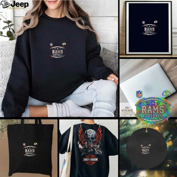Los Angeles Rams NFL Harley Davidson motorcycle shirt