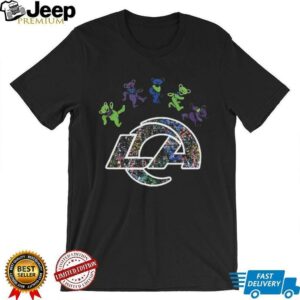 Los Angeles Rams x Grateful Dead night 2025 bears logo...