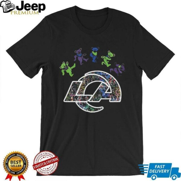 Los Angeles Rams x Grateful Dead night 2025 bears logo shirt