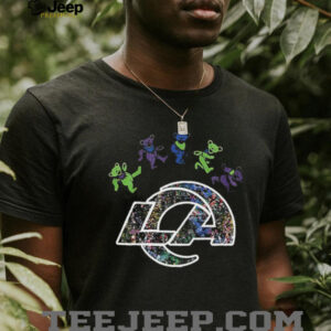 Los Angeles Rams x Grateful Dead night 2025 bears logo shirt