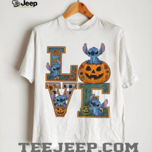 Love Stitch pumpkin spooky season Halloween 2025 shirt