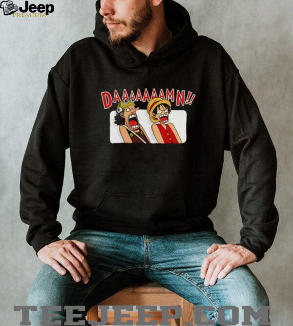 Luffy And Usop Damn Meme One Piece Shirt