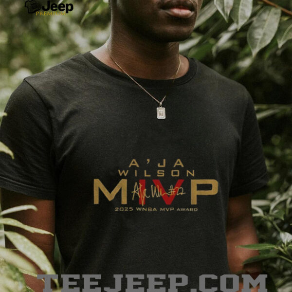 MIVP A’ja Wilson Las Vegas Aces Basketball WNBA 2025 Award shirt