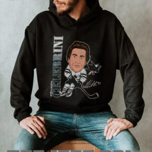 Macklin Celebrini cartoon San Jose Sharks NHL Hockey Caricature Player 2025 shirt