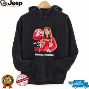Maisie Boesiger portrait Nebraska volleyball shirt