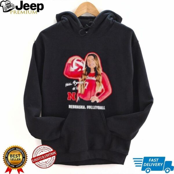 Maisie Boesiger portrait Nebraska volleyball shirt