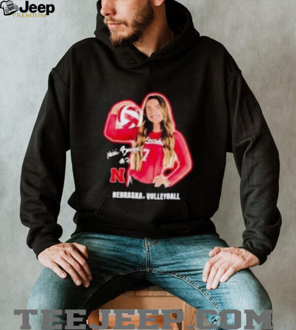 Maisie Boesiger portrait Nebraska volleyball shirt