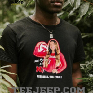 Maisie Boesiger portrait Nebraska volleyball shirt