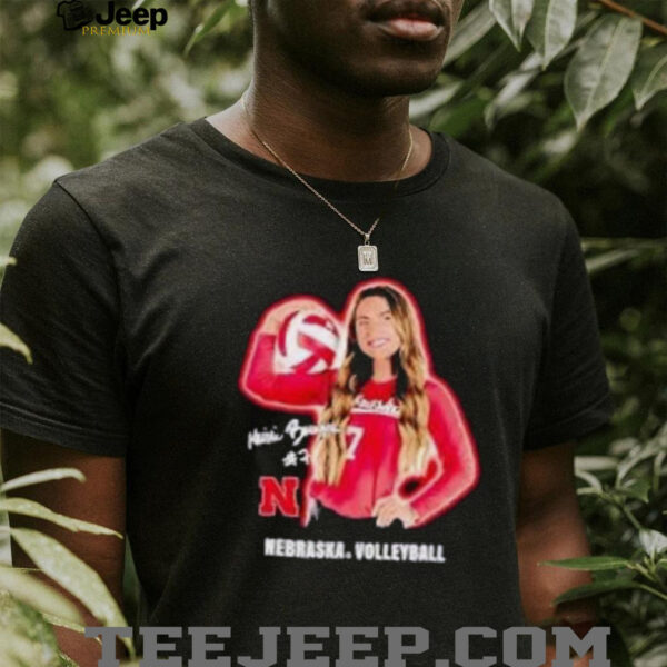 Maisie Boesiger portrait Nebraska volleyball shirt
