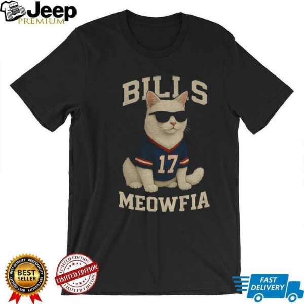 Meowfia Cat Josh Allen Buffalo Bills Football NFL 2025 funny meme shirt