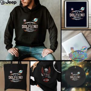 Miami Dolphins NFL Harley Davidson motorcycle graphic shirt