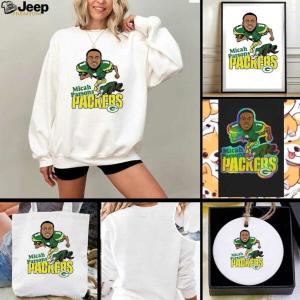 Micah Parsons Green Bay Packers Caricature Player Chibi Shirt