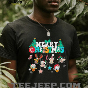 Mickey And Friends Merry Christmas Ornaments Snowflakes shirt