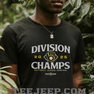 Milwaukee Brewers 2025 NL Central Division Champions Postseason logo shirt