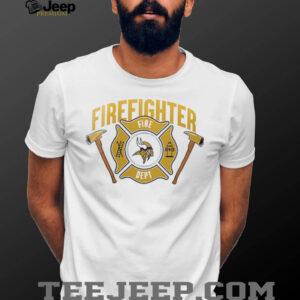 Minnesota Vikings x firefighter appreciation logo shirt