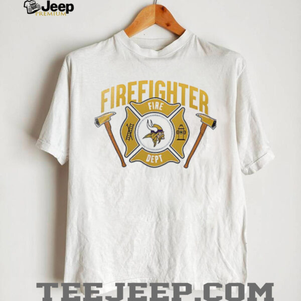 Minnesota Vikings x firefighter appreciation logo shirt
