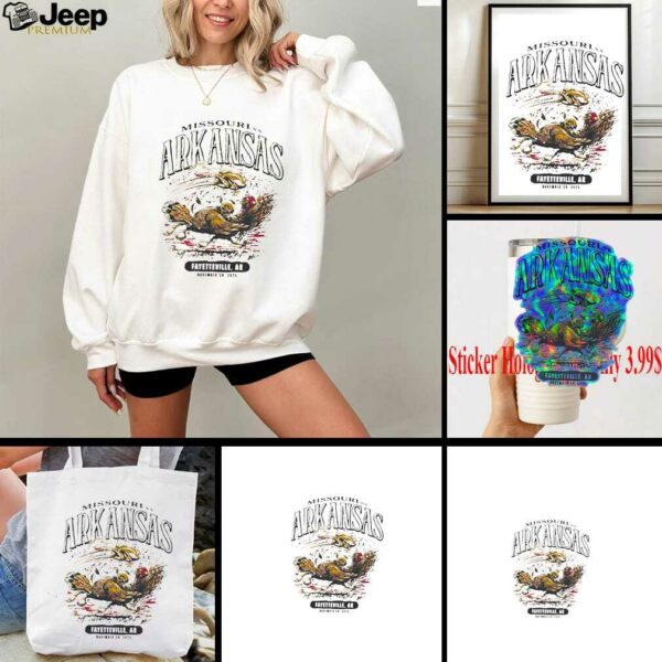 Missouri Tigers vs Arkansas Razorbacks Fayetteville AR 2025 shirt