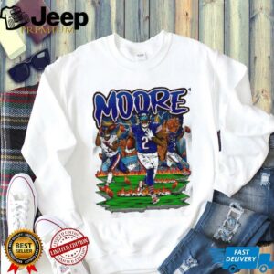 Moore Chicago Bears players and bear mascot football shirt