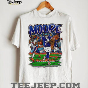 Moore Chicago Bears players and bear mascot football shirt