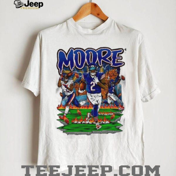 Moore Chicago Bears players and bear mascot football shirt