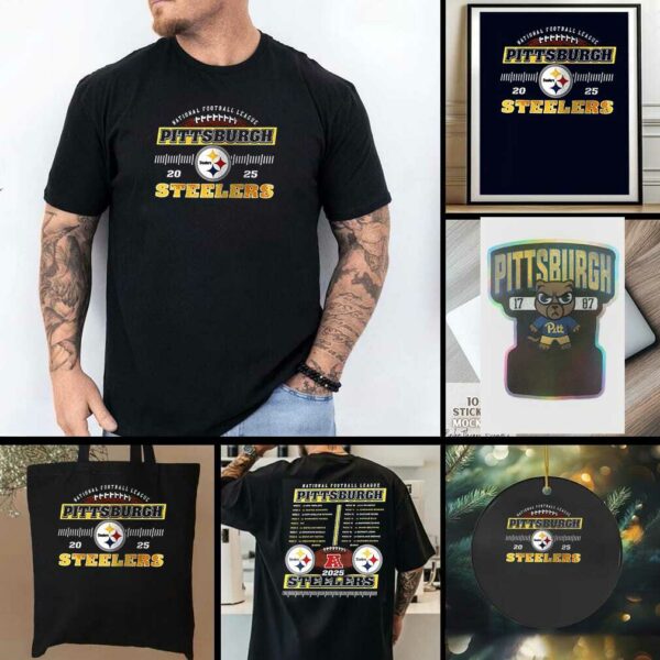 NFL Pittsburgh Steelers 2025 schedule shirt