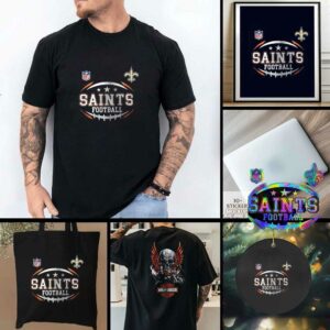 New Orleans Saints NFL Harley Davidson motorcycle graphic shirt