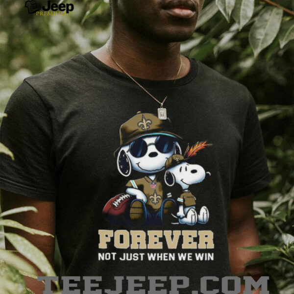 New Orleans Saints Peanuts Snoopy Forever shirt