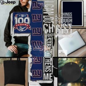 New York Giants 100 seasons I can do all things through christ who strengthens me shirt