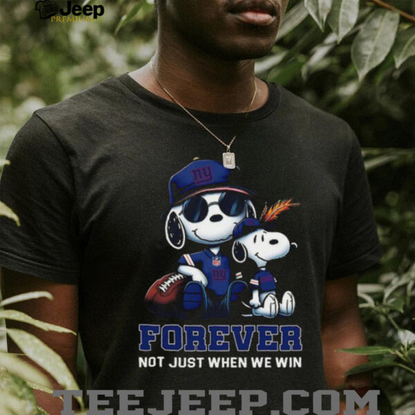 New York Giants Peanuts Snoopy Forever shirt