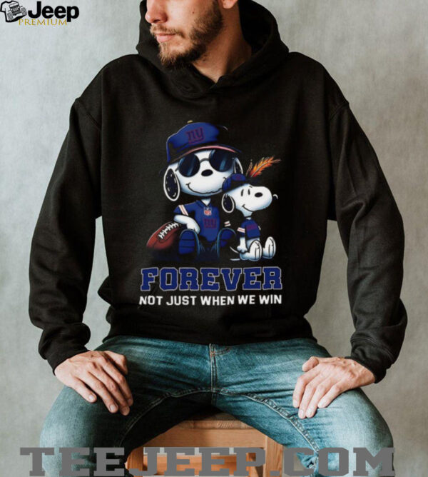New York Giants Peanuts Snoopy Forever shirt