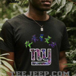 New York Giants x Grateful Dead night 2025 bears logo shirt