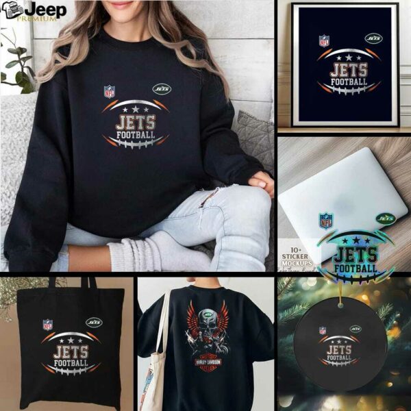 New York Jets NFL Harley Davidson motorcycle graphic shirt