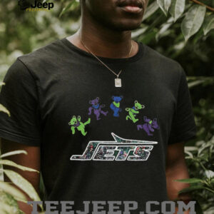 New York Jets x Grateful Dead night 2025 bears logo shirt